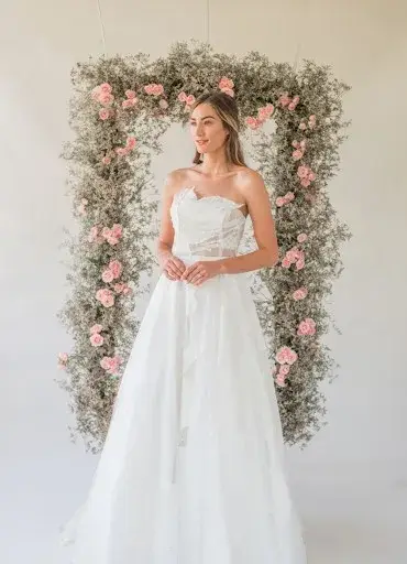 Custom bridalwear garment production by TEG craftsmen